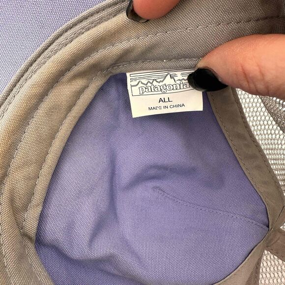 Patagonia Lavender Unisex Logo Patch Adjustable Strap Mesh Hat One Size - Picture 8 of 9